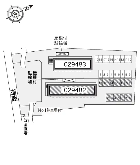 ★手数料０円★東松山市松山町３丁目　月極駐車場（LP）